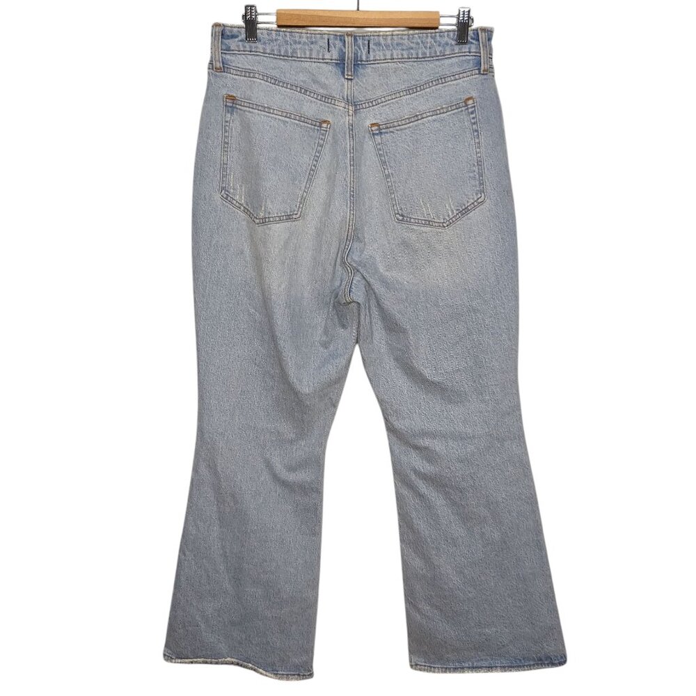 Abercrombie & Fitch Curve Love High Rise Vintage Flare Denim Jeans Size 32/14S - Picture 2 of 4